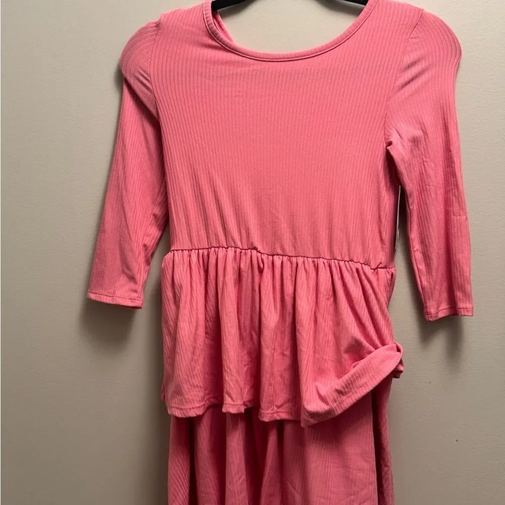 Epic Threads Big Girls Ribbed-Knit Tiered Ruffled Dress Sweetheart Size L